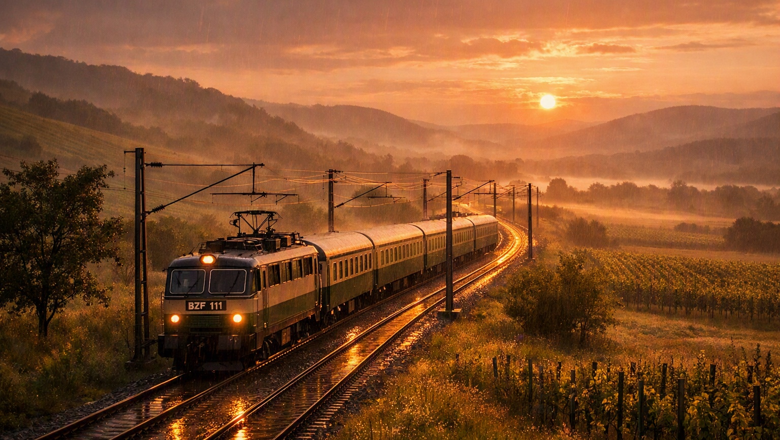 Linie 111 (BZF Bierona-Zentravia-Ferrovia) – Von Zentro nach Novafurt