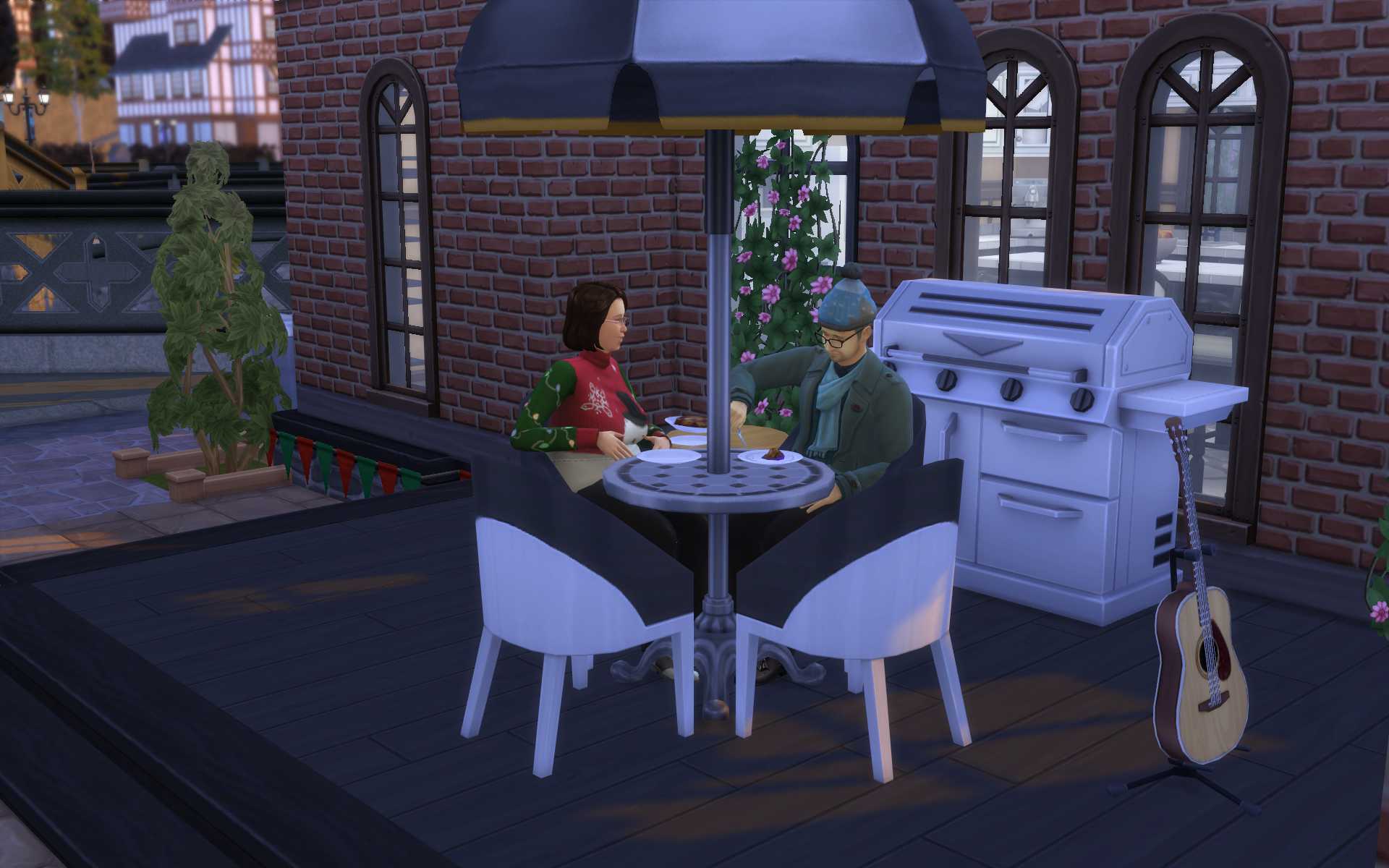 Abendbrot auf der Terasse