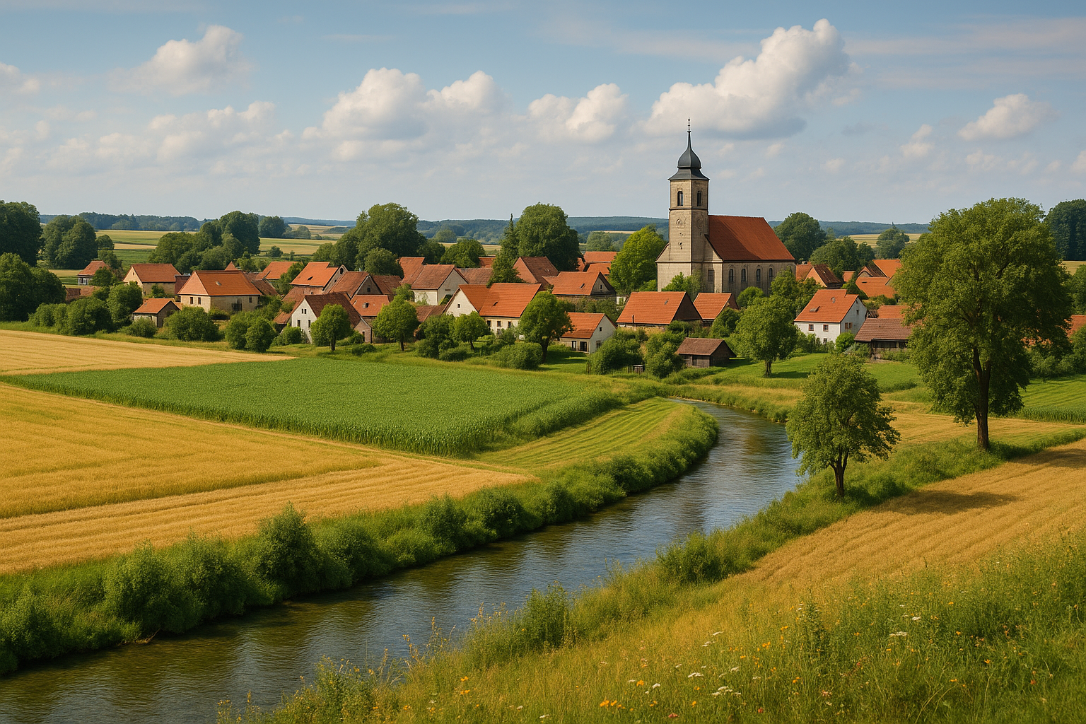 Vogelgesang am Anger (Landkreis Angfurt – Ackerland)