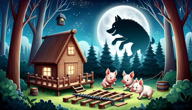 Hänsel, Gretel und die drei Schweinchen