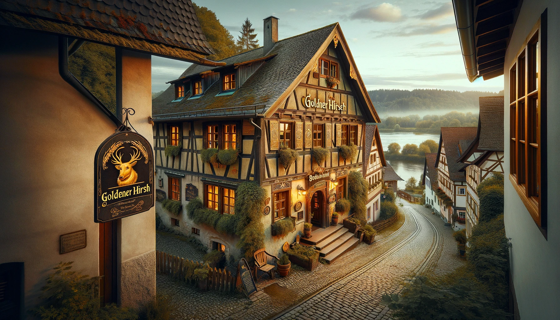 Gasthaus „Goldener Hirsch“ in Rehstadt