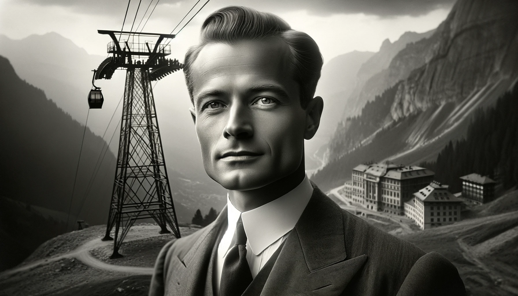 Gustav Bergman (1905-1985), Ingenieur und Erbauer der Arisko-Seilbahn