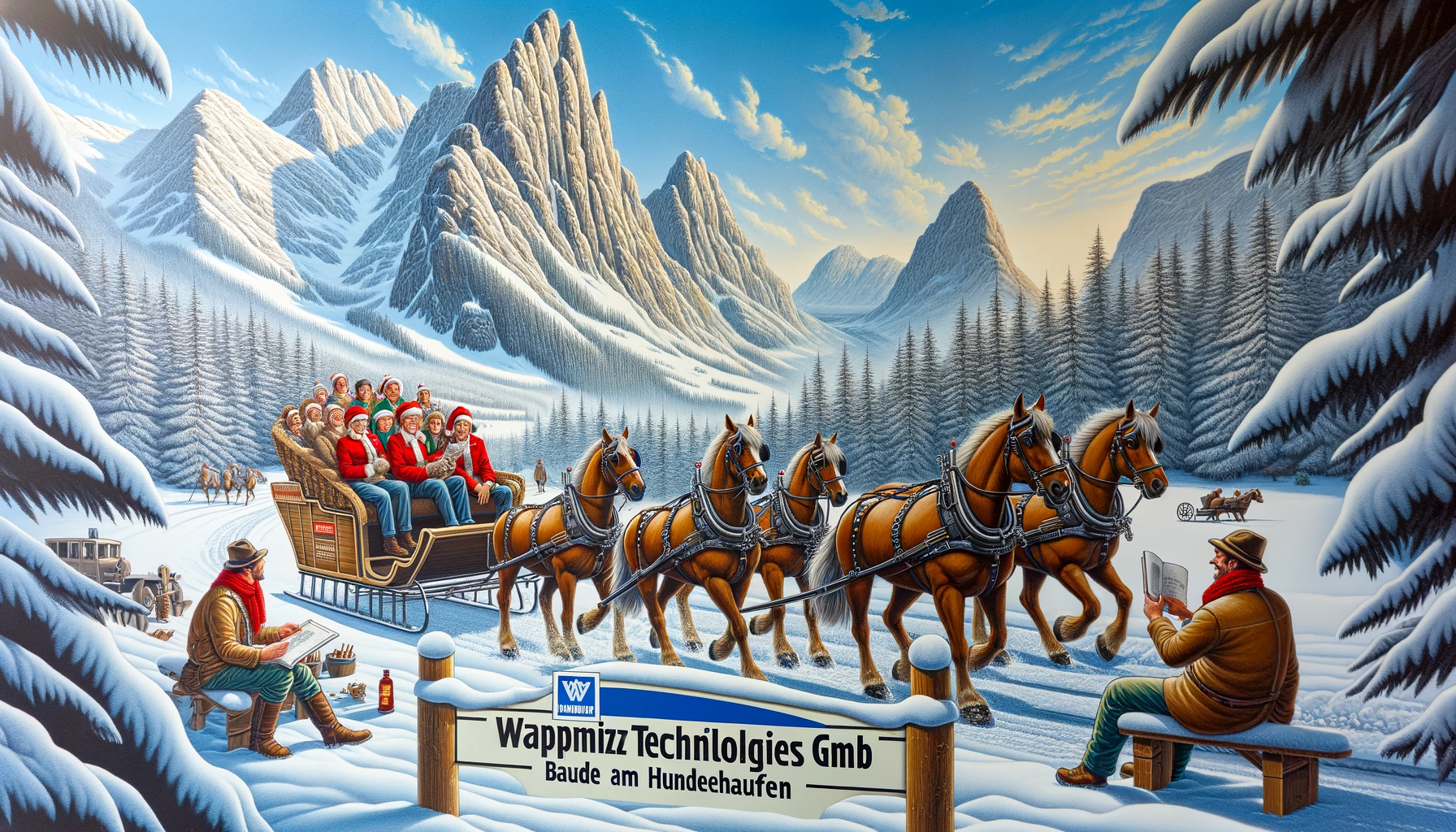 Weihnachtsfeier 2023 der Wappnitz Technologies GmbH in der Baude am Hundehaufen