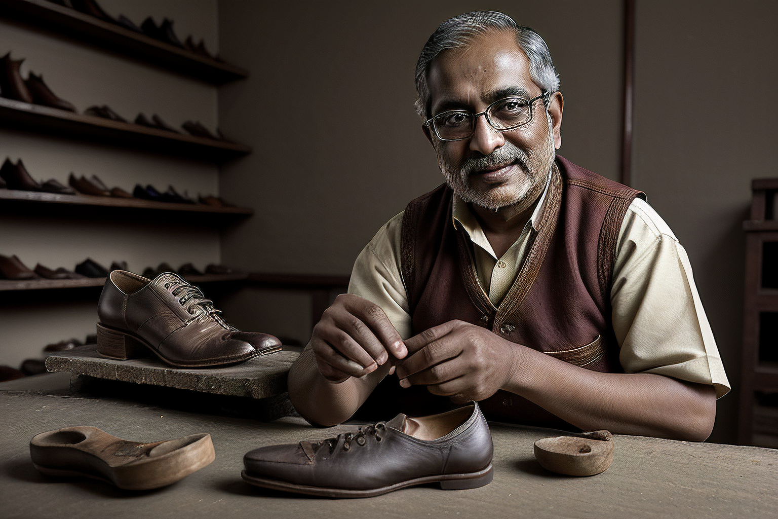Ravi Mehta (*1975), Schuhmachermeister