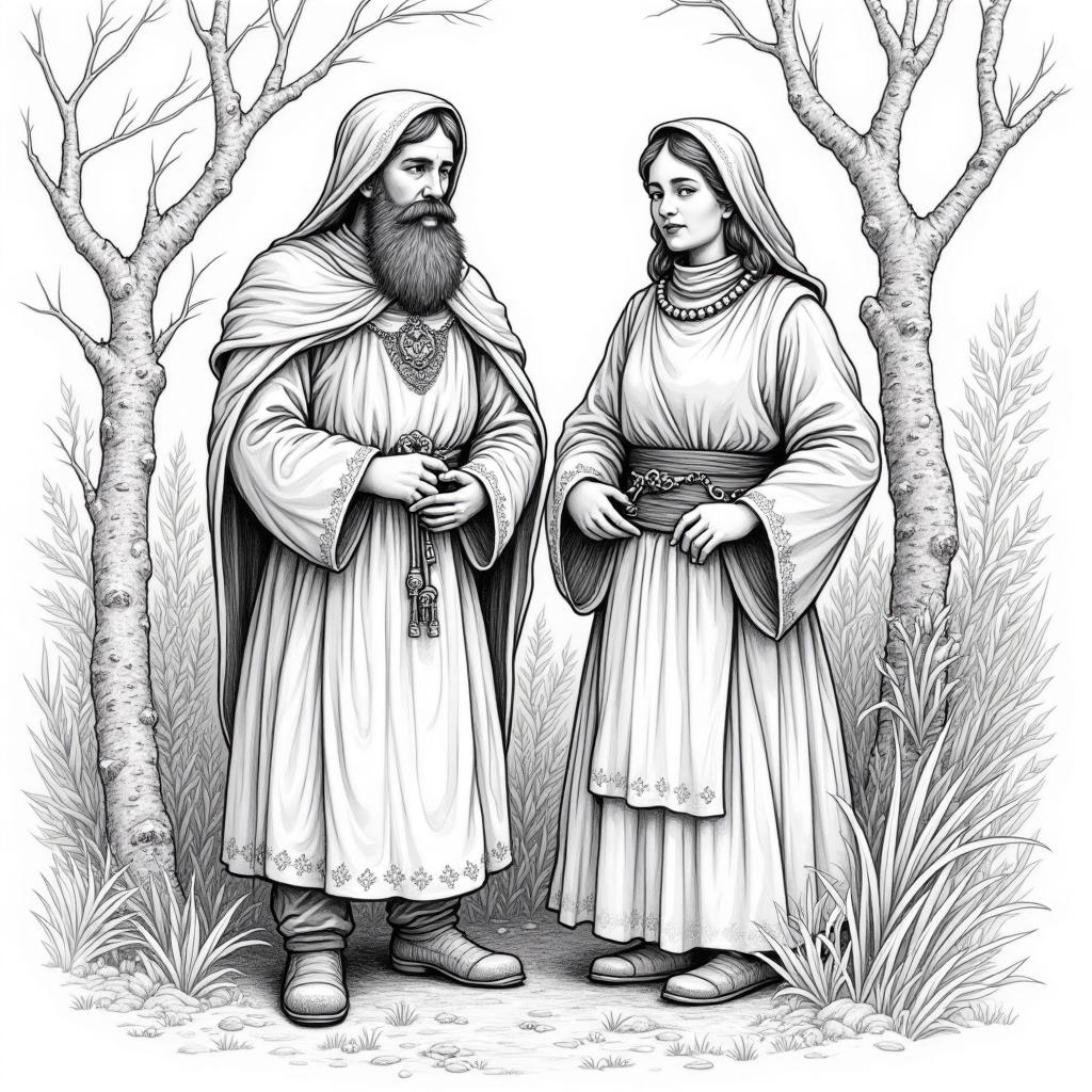 Bruder Magnus (1045-1119) und Schwester Anna (1048-1123)