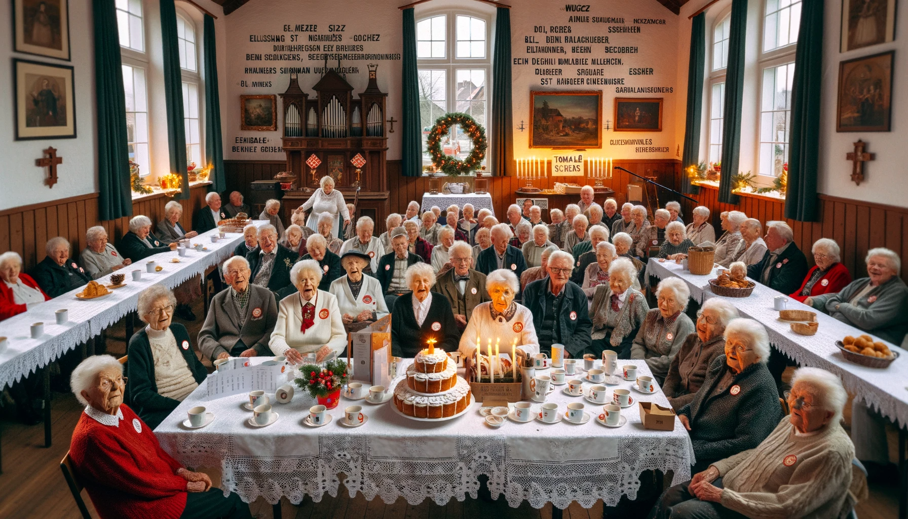 Silvesterfeier der Senior*innen von Wehren im alten Schulhaus