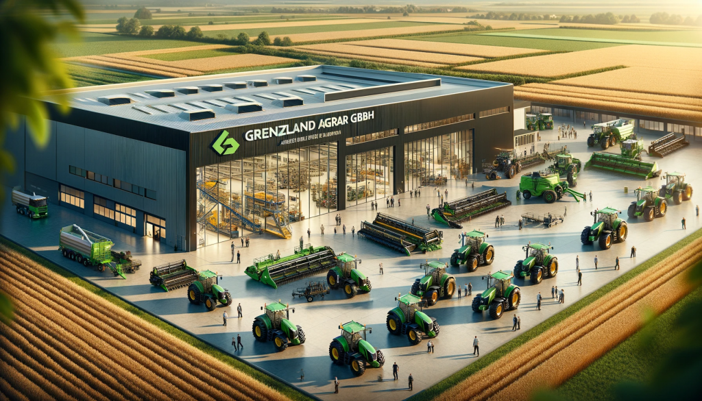 The Manufacturing Facility: A view of the modern factory with machinery lined up, workers, and engineers in action.