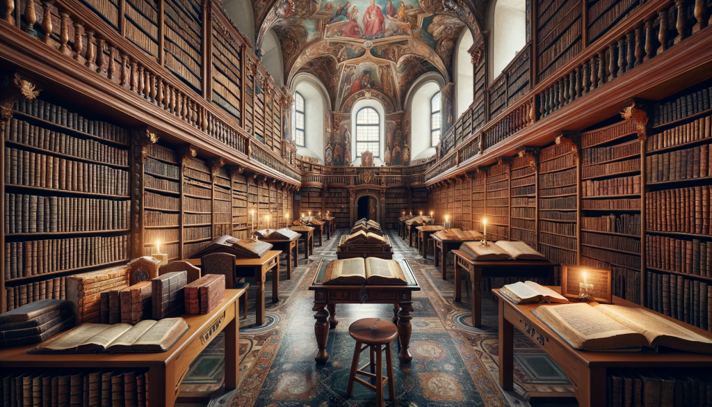 Bibliothek des Kloster Sancta Maria bei Barock