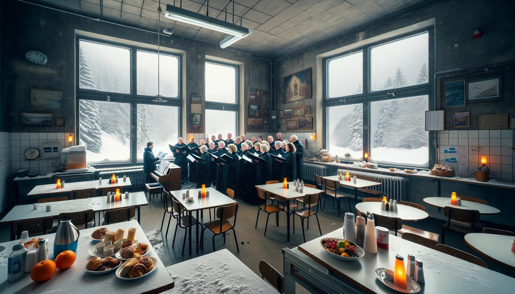 „Membra Jesu Nostri“ von D. Buxtehude in der Kantine des Wasserkraftwerkes in Alno am 3. März 2024