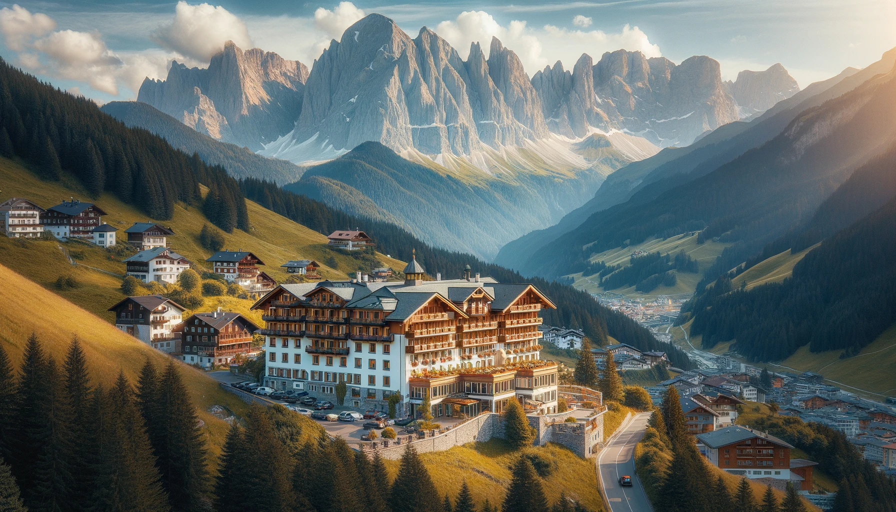 Hotel „Bergblick“ in Buthaquell
