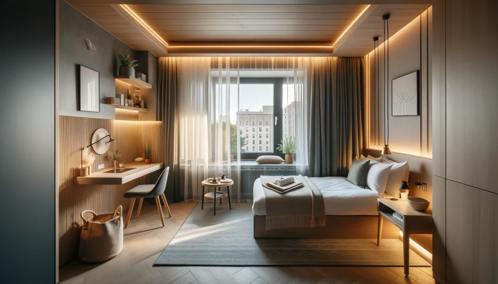 Zimmer im Hotel „Wellenrausch“