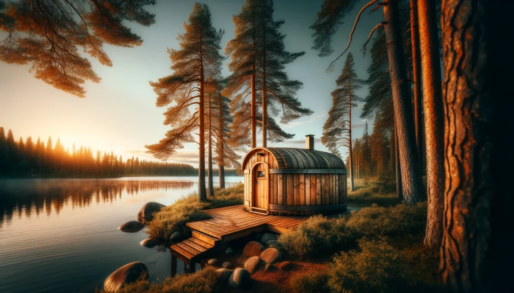Faß-Sauna