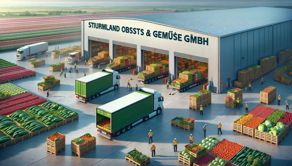 Gemüseanlieferung bei der Sturmland Obst & Gemüse GmbH