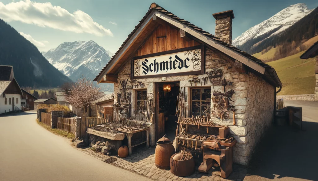 Alte Schmiede in Vogelgesang am Hundehaufen