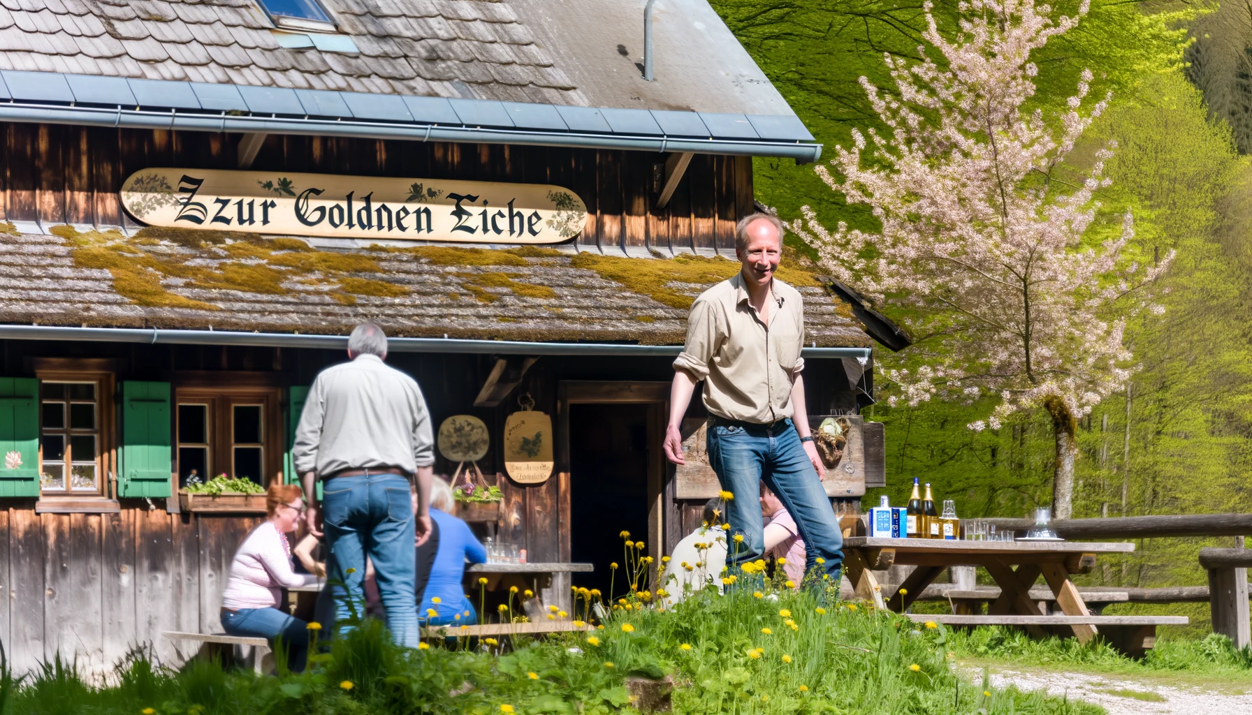 Waldapotheke mit Alkoholausschank „Zur goldenen Eiche“ in Westgebirgsdorf