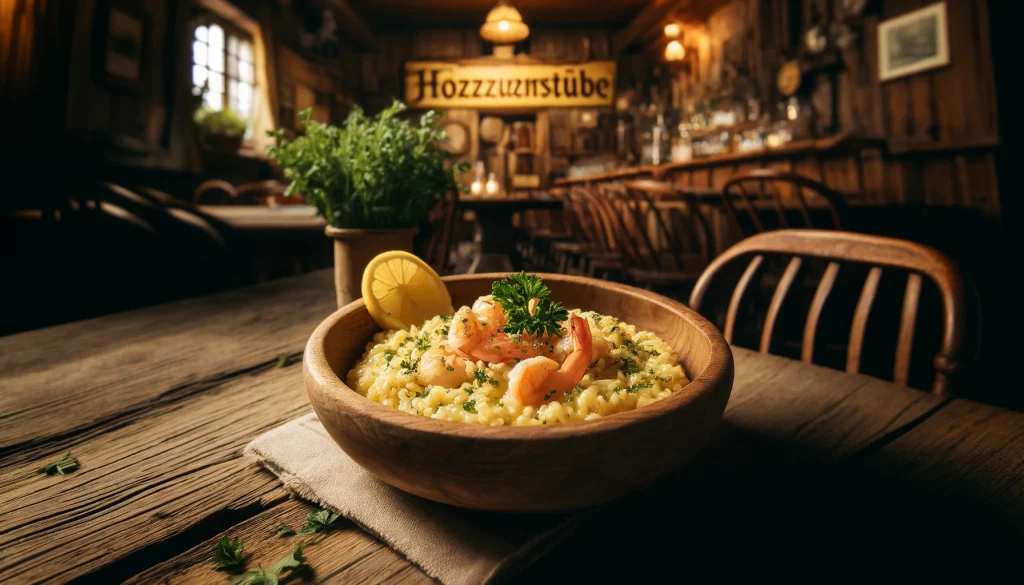 Zitronen-Risotto mit Garnelen