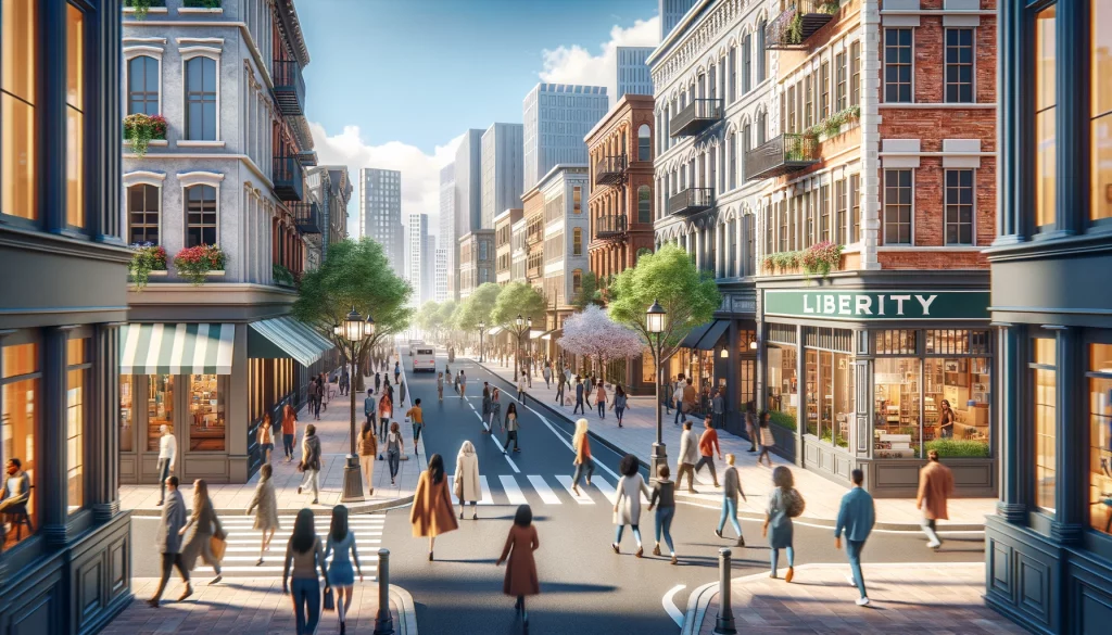 Liberty Avenue in Golden Gate