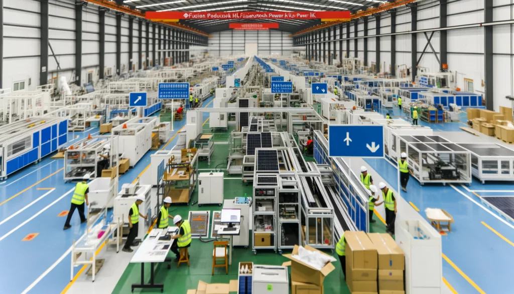 Produktionshalle der FusionTech Power KG Nehra