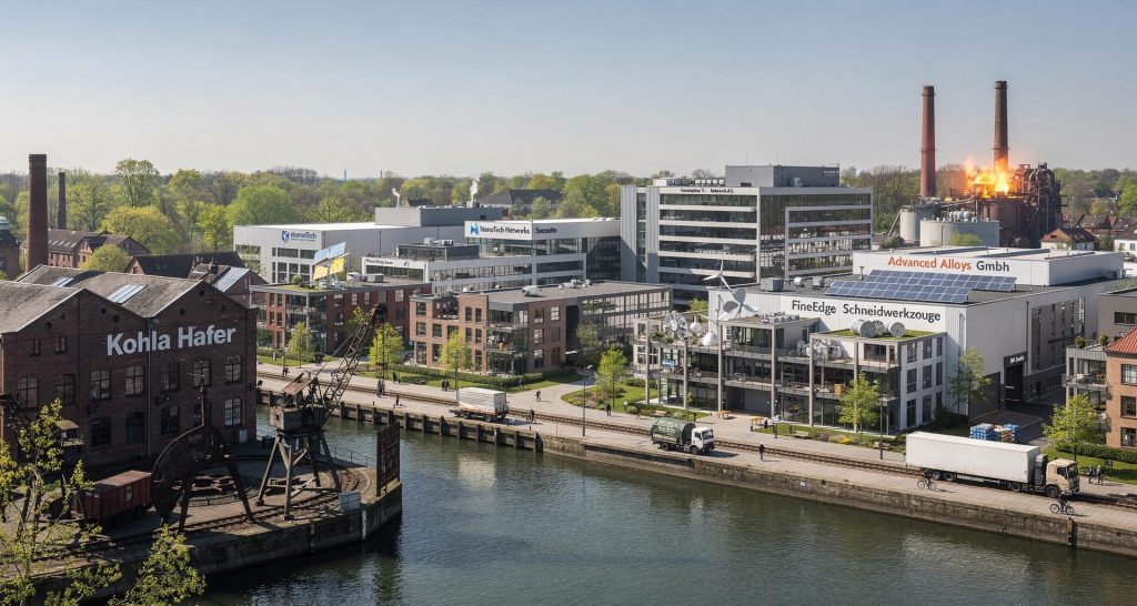 Moderne Industrie in Kohla Hafen