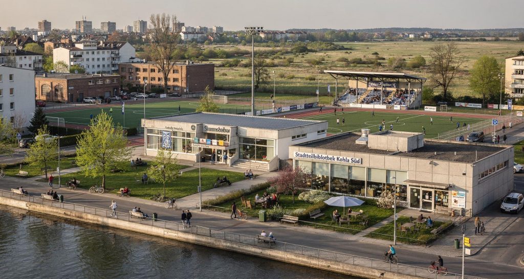 Sport und Buch - typisch für Kohla Süd