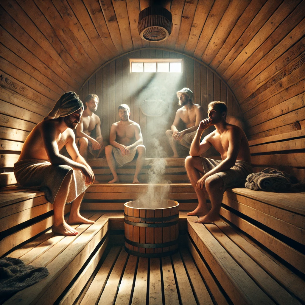 Fass-Sauna bei der Lachgrundhütte