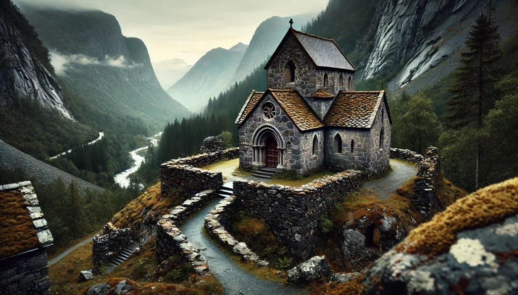 Klosterkirche des Klosters Hjalmvik bei Tiefental