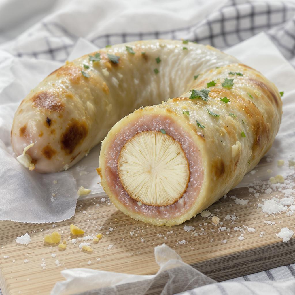 Pilzweißwurst mit Bovistkern