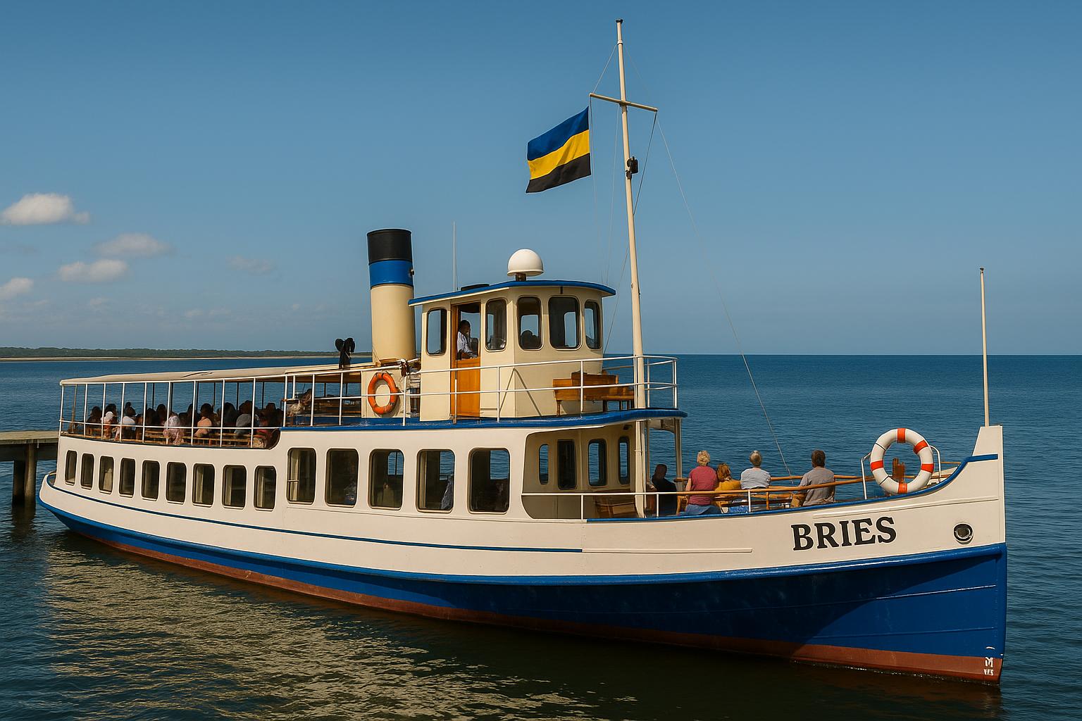 Ausflugsschiff „Bries“ (Straßenstrand – Bierona Strand)