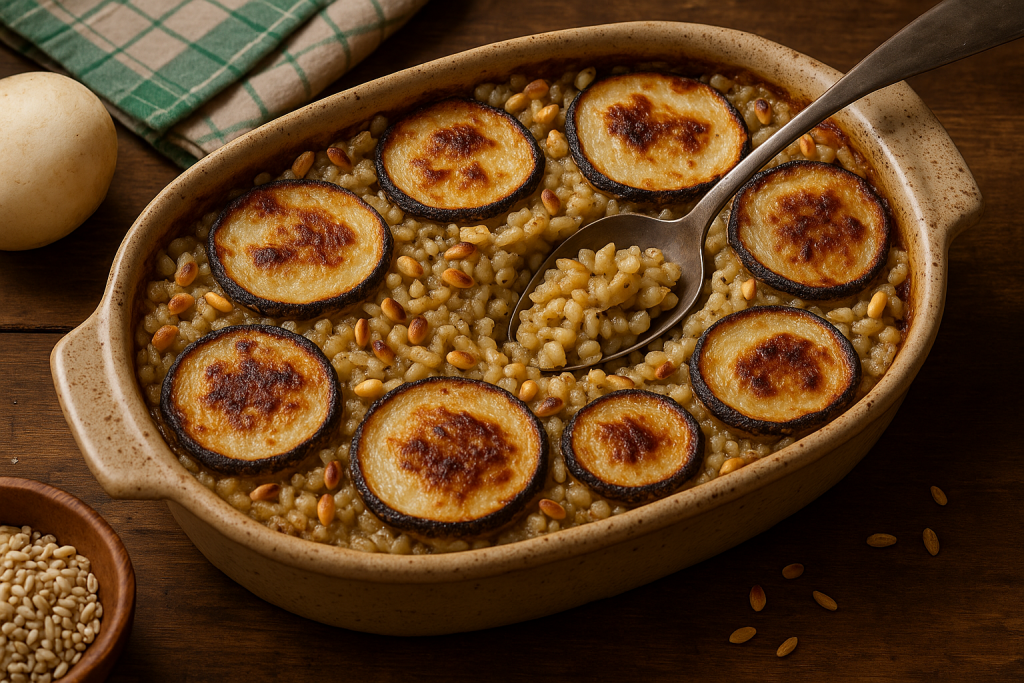 Bovist-Graupen-Gratin