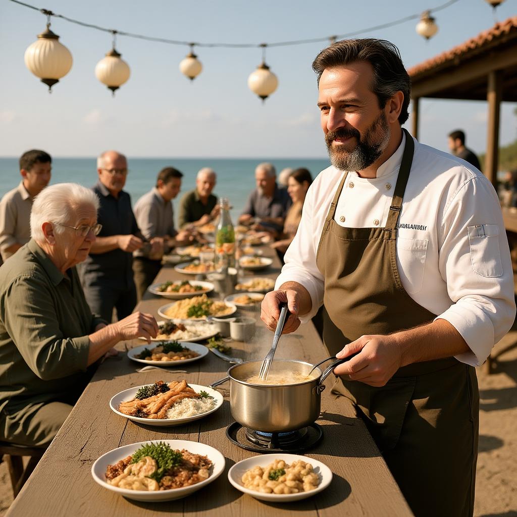 Fisch-Martin serviert das Dinner
