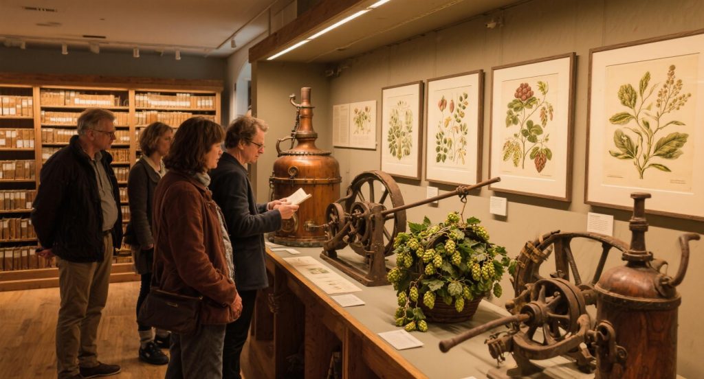 Ausstellung im Hopfenkundliches Archiv des Südens