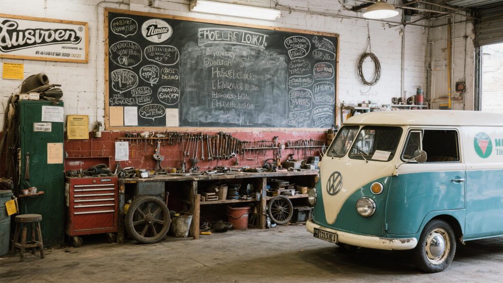 Autowerkstatt „Walz & Söhne“ in Kleintolkau