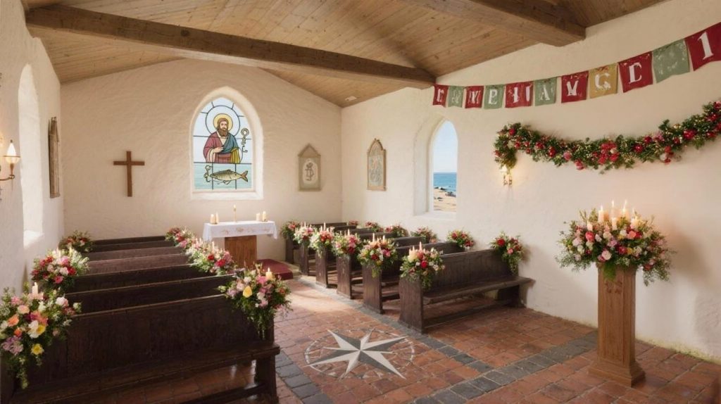 Für die Einsegnung ist die St. Petrikirche festlich geschmückt