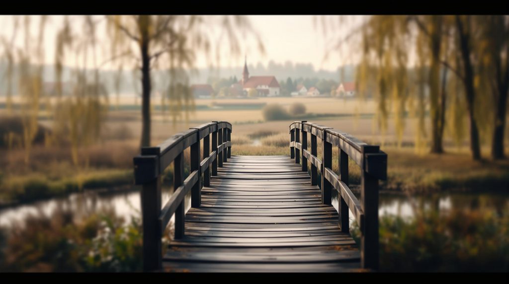 Fußbrücke über die Weidenitz