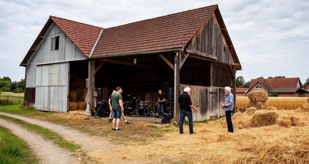 Alter Dreschschuppen in Kurzdorf