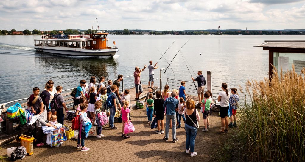 Ausflugsschiffe nach Seestadt, Unterstrand, Teicha