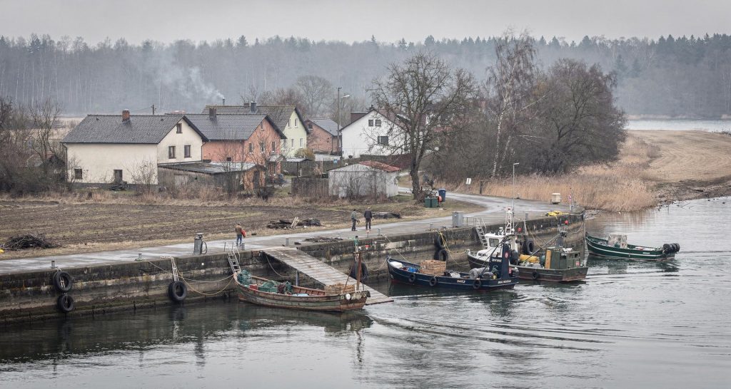 Abflußstedt am Grenzfluss