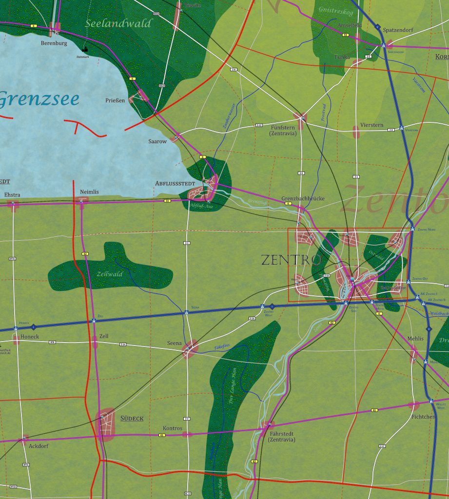 Landkreis Südeck und Zentro