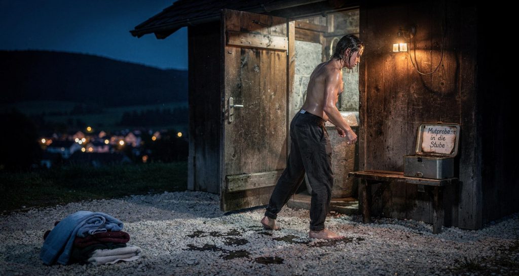 Nach dem Bade in der Stube