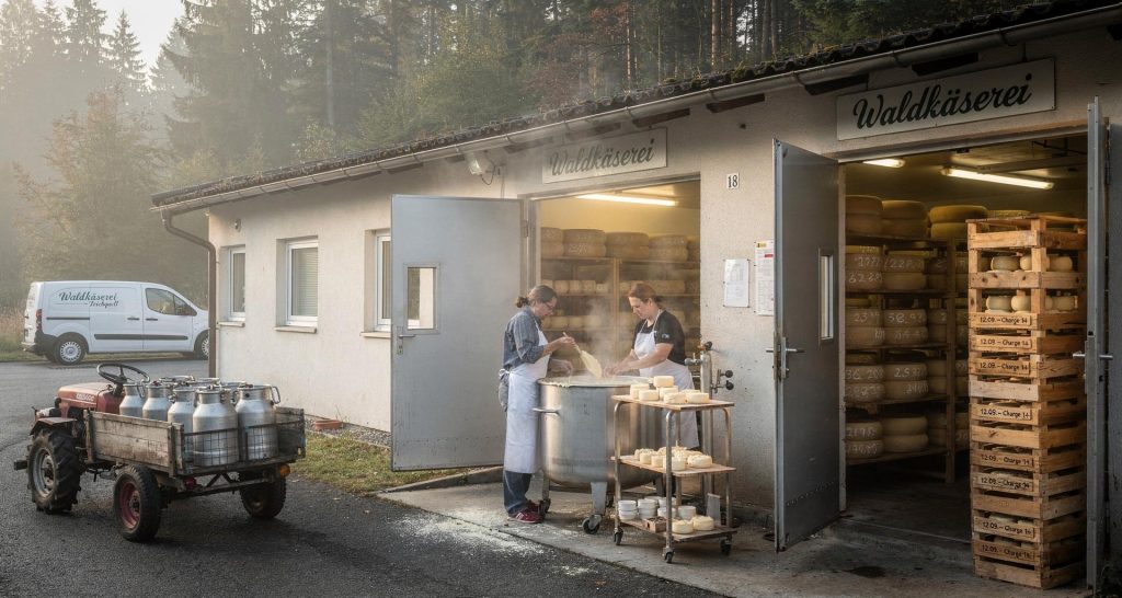 Waldkäserei, Lagerhaus