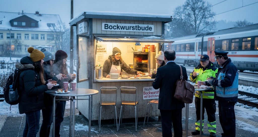 Bockwurstbude am Bahnhof