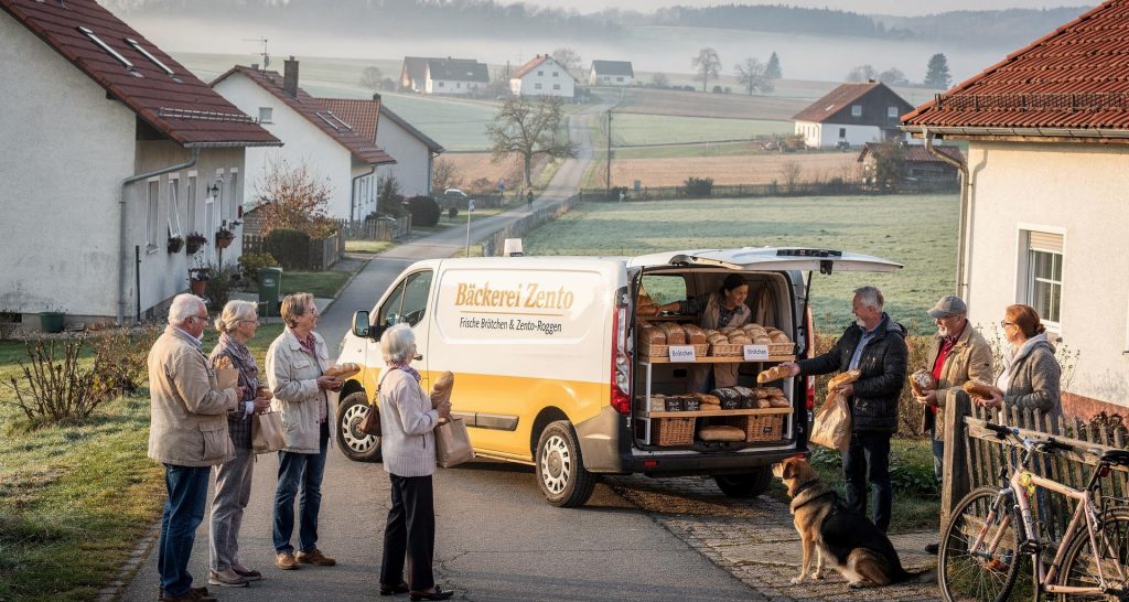 Der mobile Bäckerwagen aus Ausschnittdorf