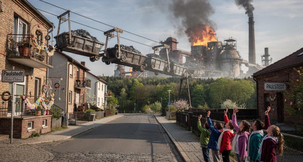 Materialseilbahn zur Eisenhütte Paulstedt