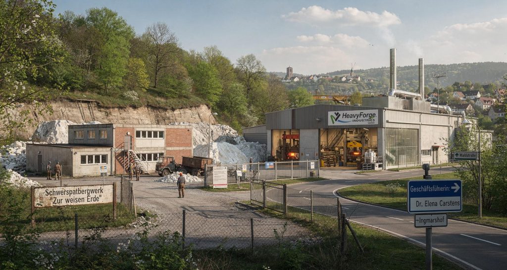Schwerspatbergwerk „Zur weißen Erde“ und HeavyForge Industries“