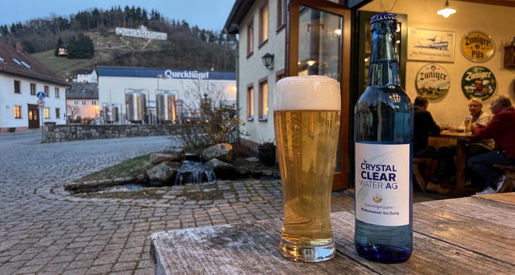 Zuniger Pils - mit Wasser der Crystal Clear Water AG
