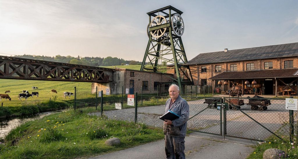 Arthur Klinker vor der Grube Argeno