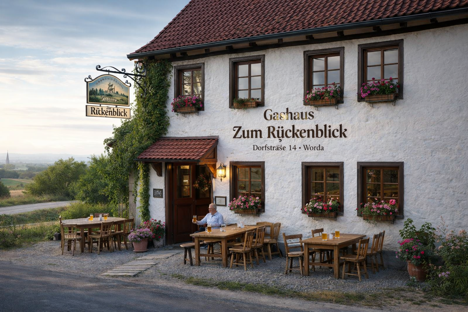 Gasthaus „Zum Rückenblick“ in Worda