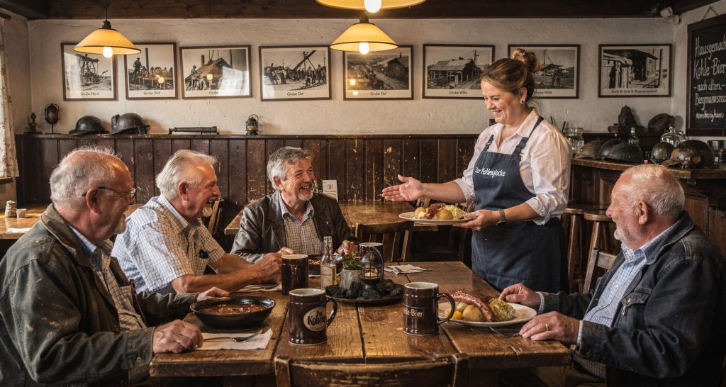 Im Gasthaus „Zur Kohlenglocke“