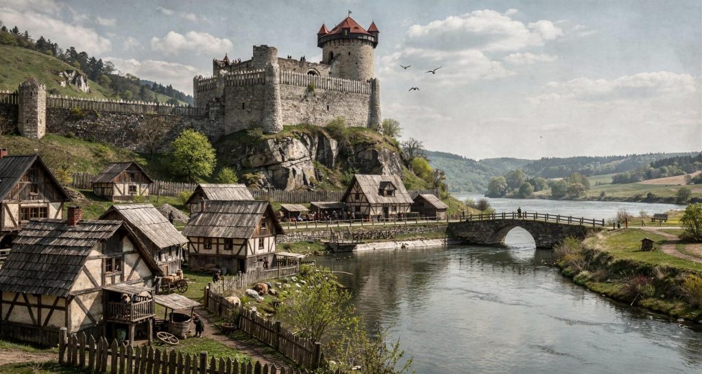 Rekonstruktion der Burg Stollenfels