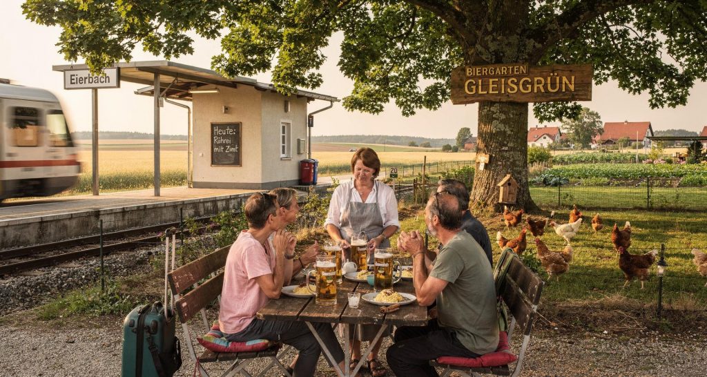 Eierbach - „Gleisgrün“-Biergarten